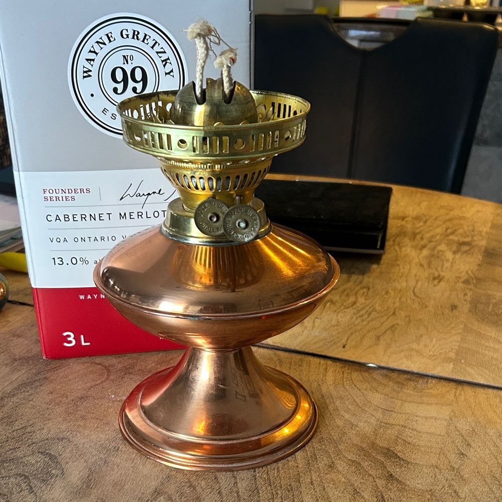 Vintage Brass and Copper Candle Holder